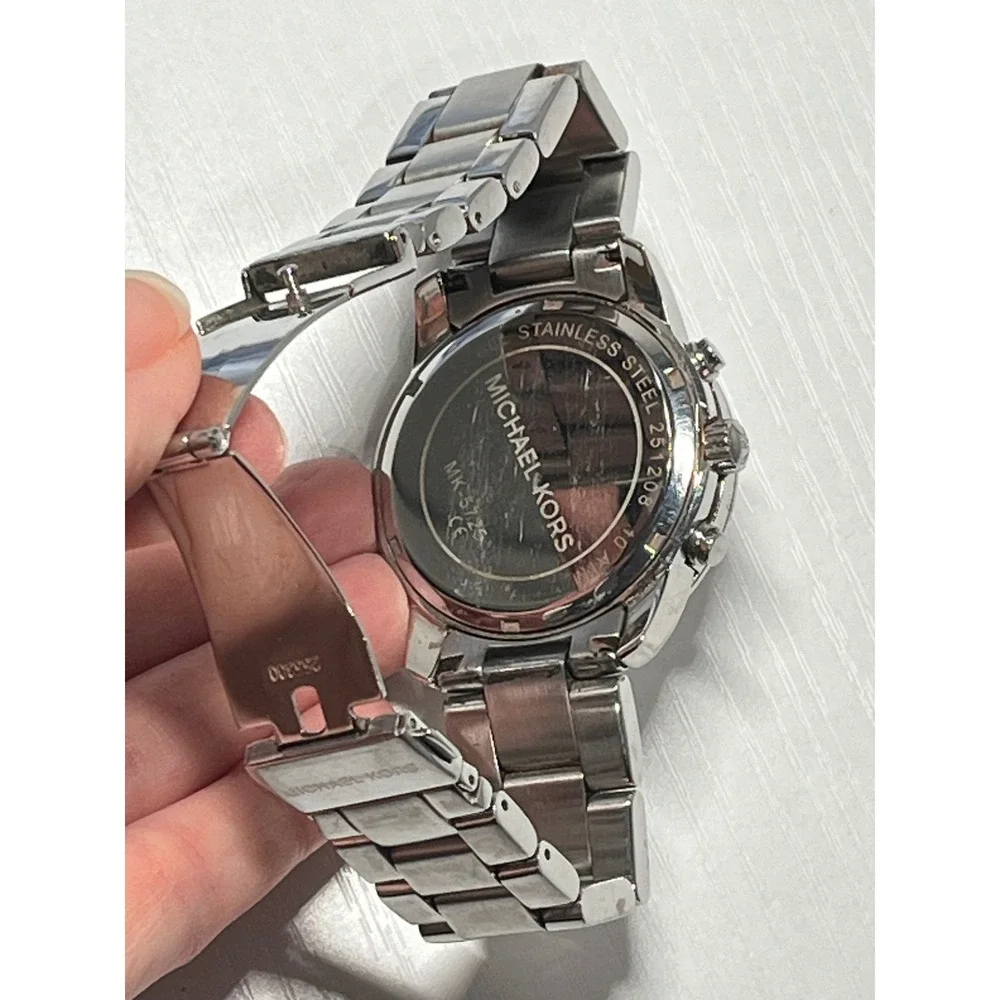Michael Kors‎ MK-5725 Mercer Chronograph Silver Stainless Steel Watch 42mm